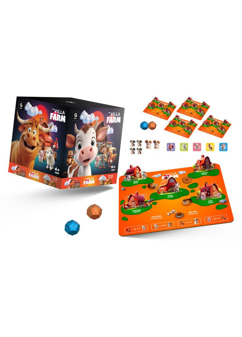 Настольная деревянная игра The Villa Farm QB701-006. No Brand (362426403)