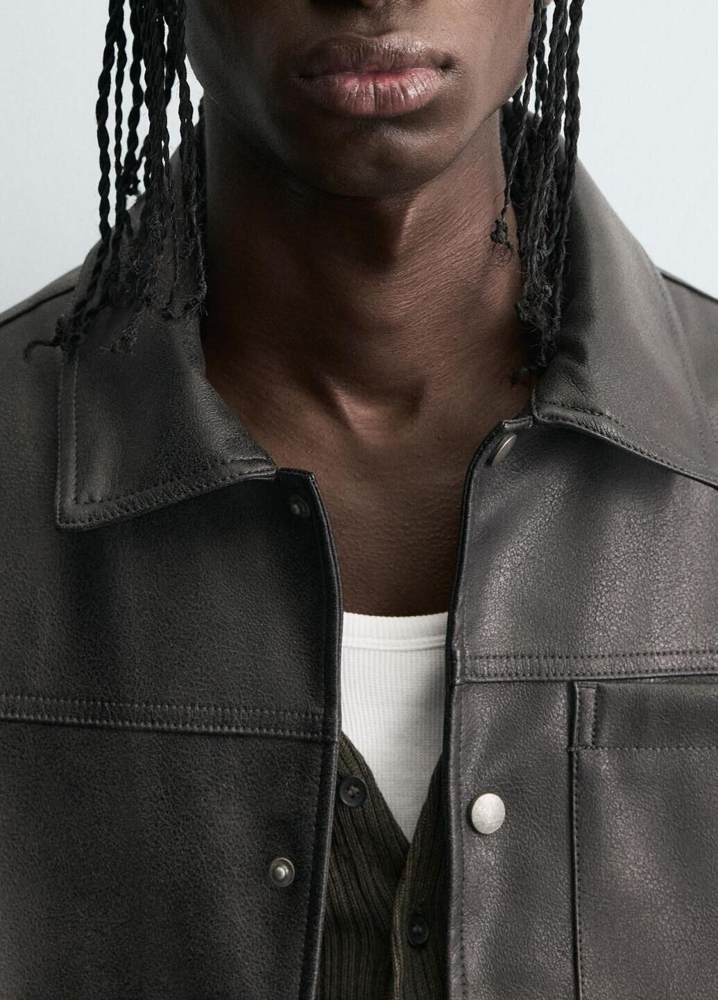 Коричнева демісезонна куртка Zara