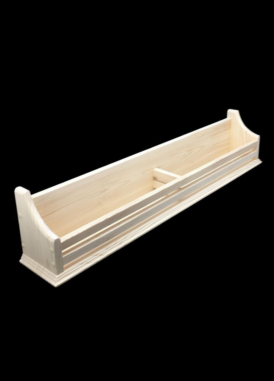 Настінна полиця з дерева Маргарита 15х100 бланже (КПГ-15000201) No Brand (328076814)