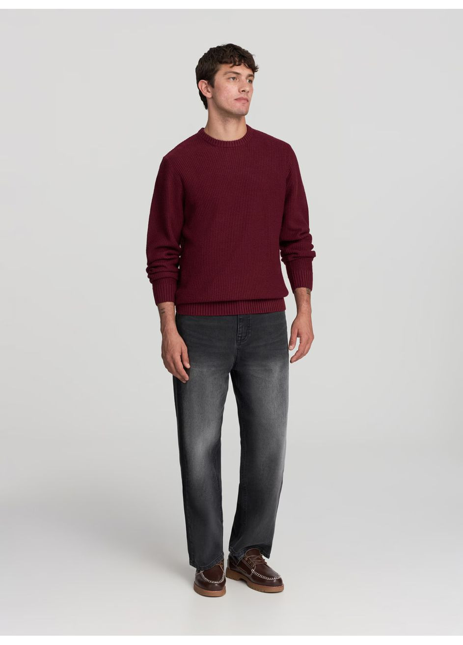 Бордовий зимовий светр чол Terranova