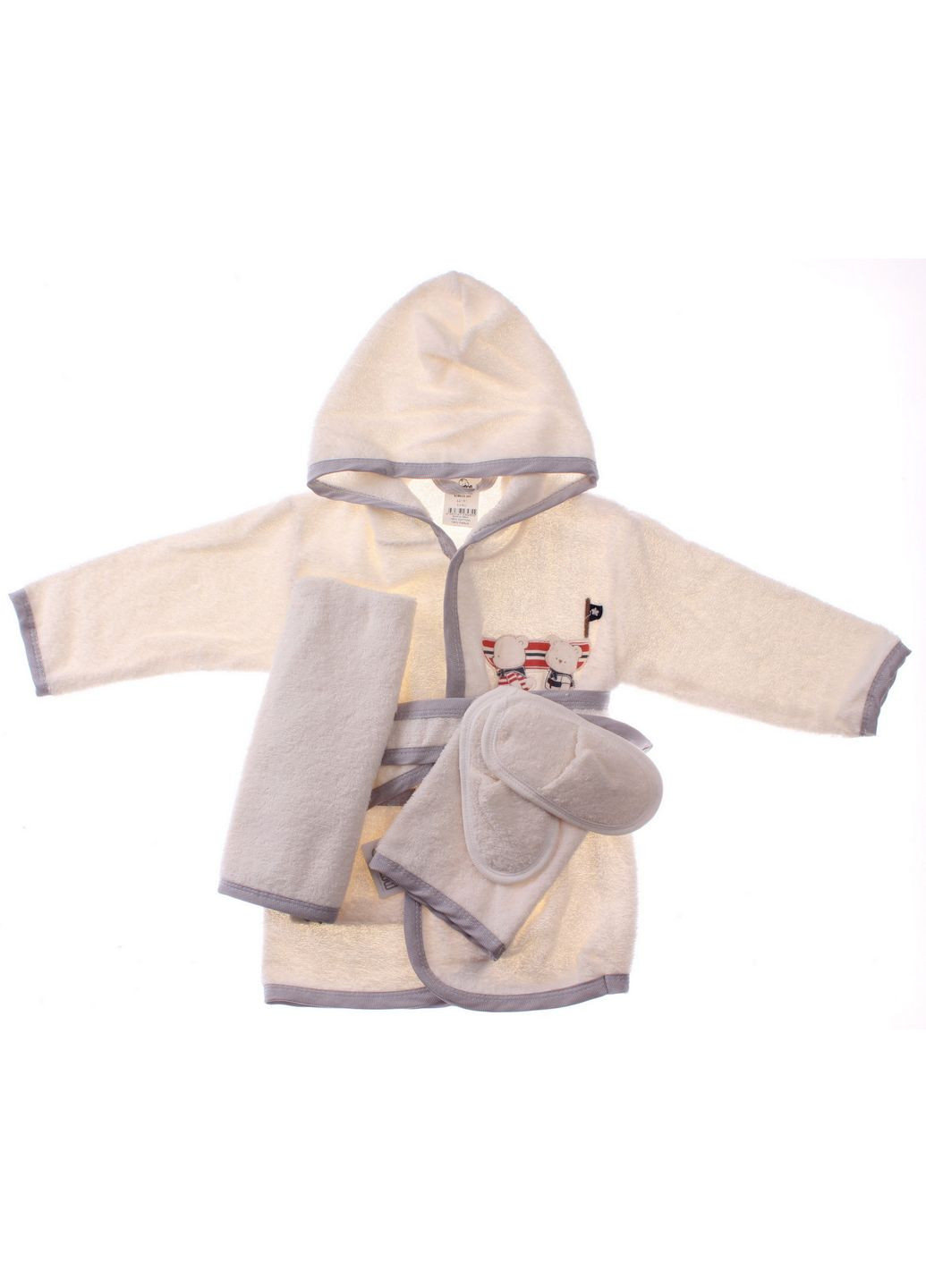 Халат + Полотенце + Тапки + Рукавичка 66191 Bimini (306546356)