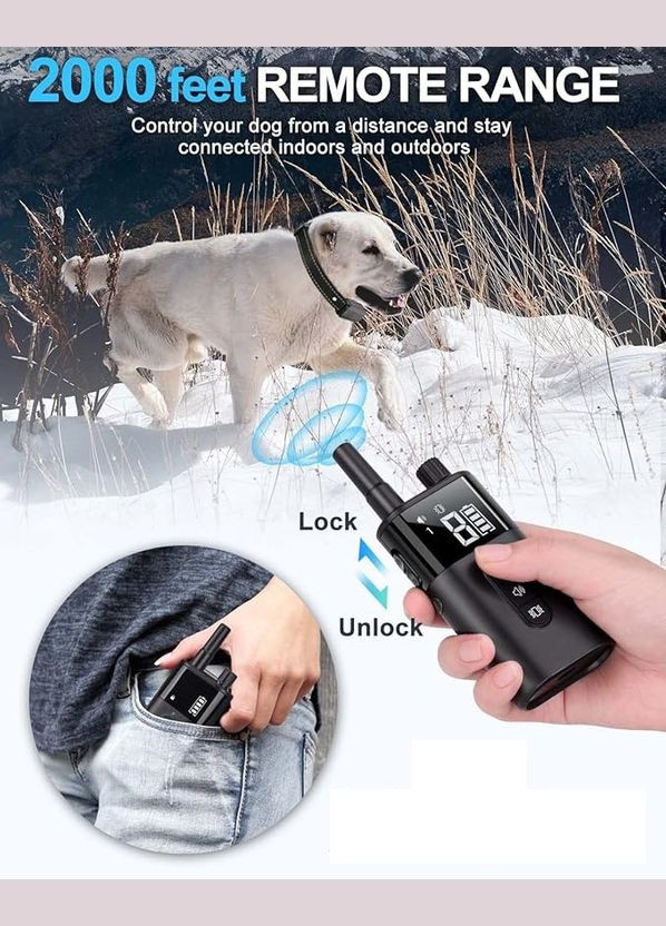 Нашийник для дресирування собак Sodog KT47 (Black) нашийник для тренування з пультом Bark (300368659)