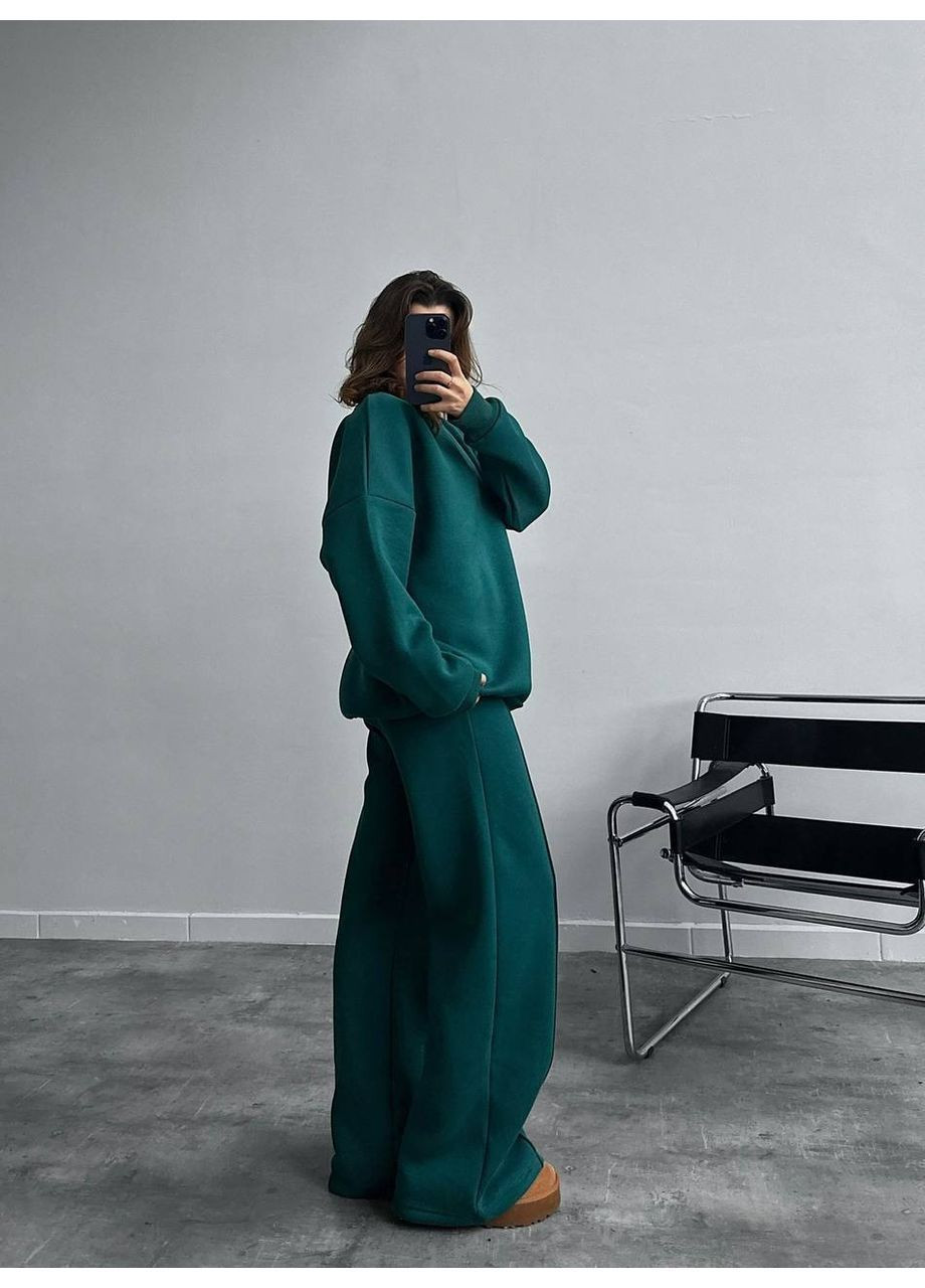 Теплый женский костюм кроя OVERSIZE No Brand (364961349)