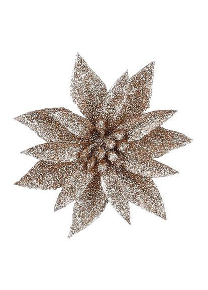 Цветок декоративный на клипсе Mica Decorations 10 см, 3 шт, шампань Chomik (367114036)
