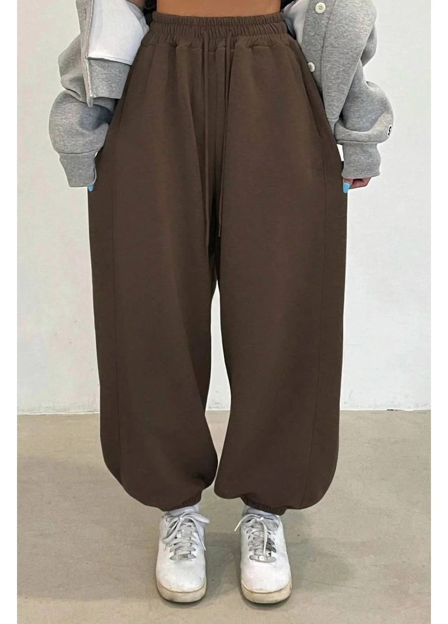 Женские шоколадные джогеры No Brand (351150113)