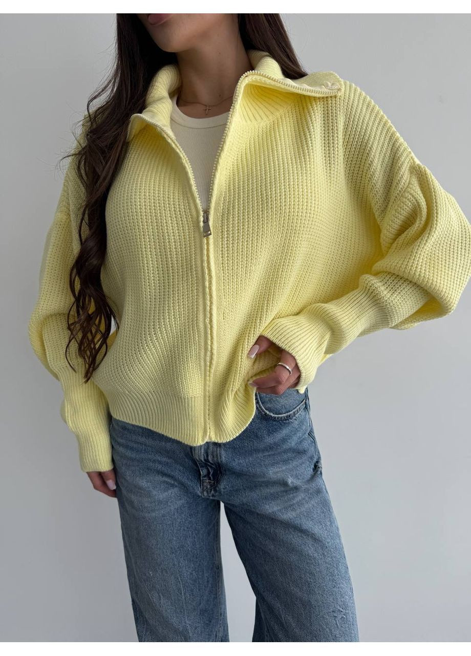 Желтый зимний свитер Україна UMButik