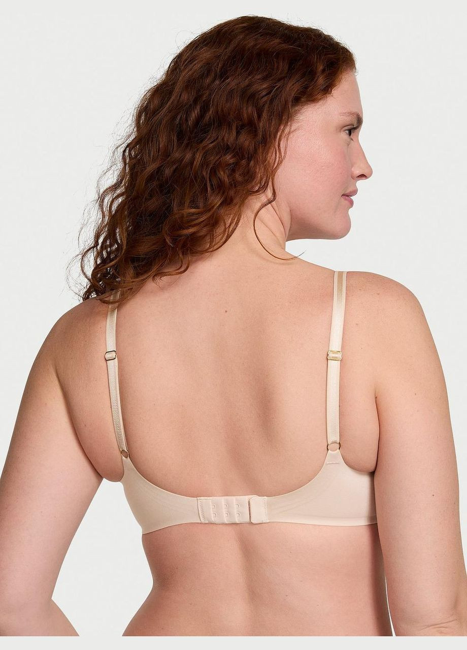 Бежевий бюстгальтер без кісточок comfort lightly lined bra xs бежевий Victoria's Secret
