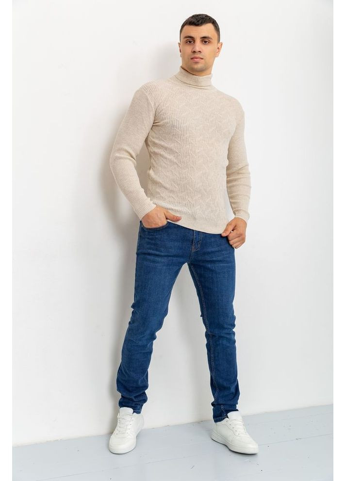 Світло-бежевий демісезонний светр-гольф чоловічий,, 161r892 Ager