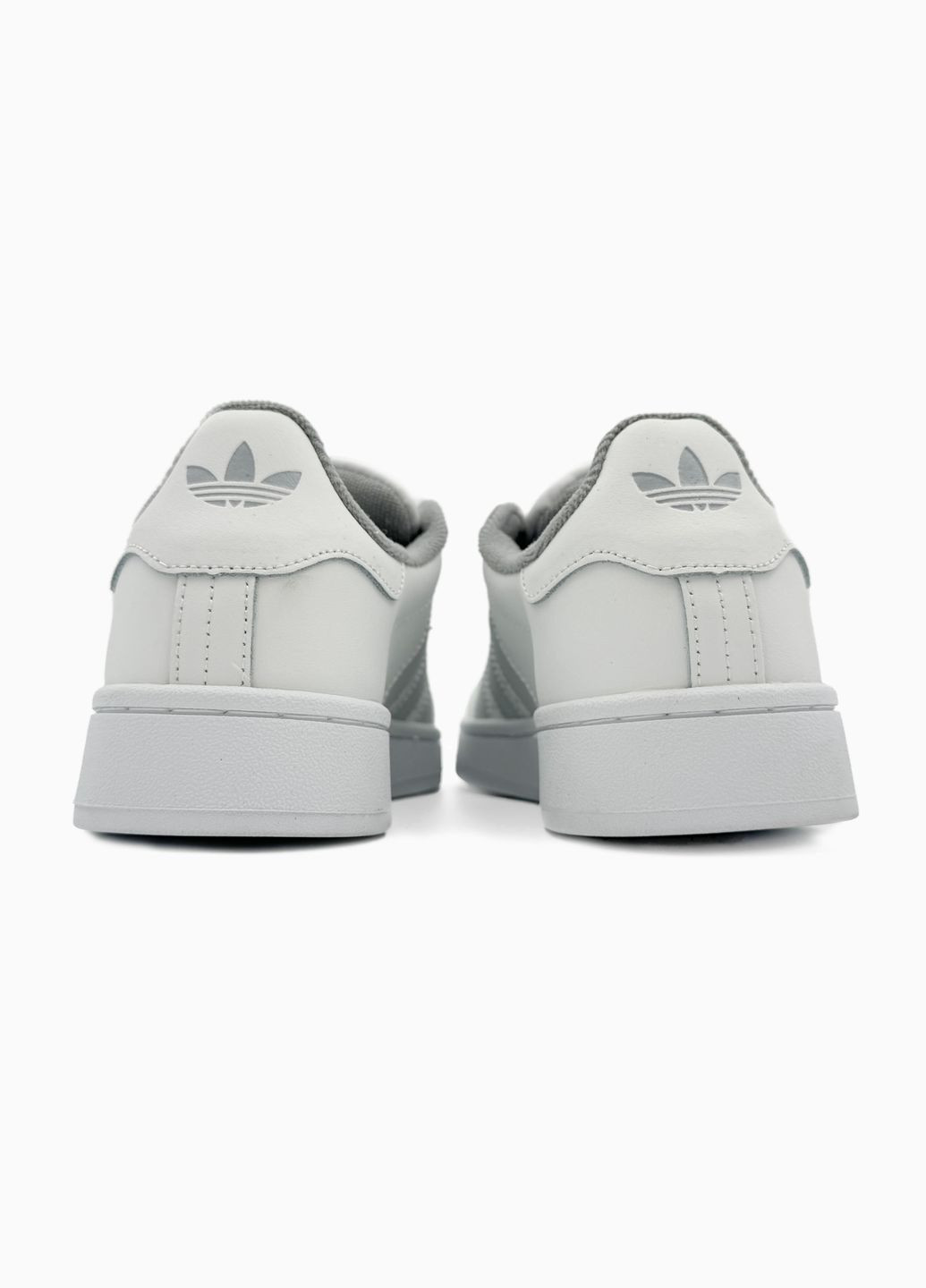 Білі Осінні кросівки жіночі і чоловічі adidas campus 00s white grey | адідас кампус білі сірі No Brand