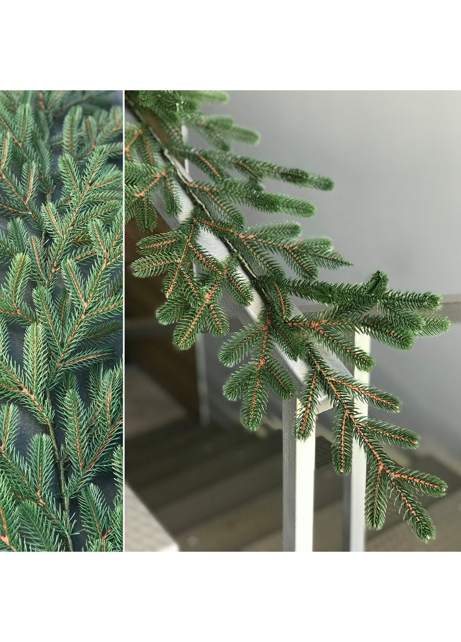 Гирлянда хвойная SGH Traditional литая 2 м зеленая HVOYA (366963872)