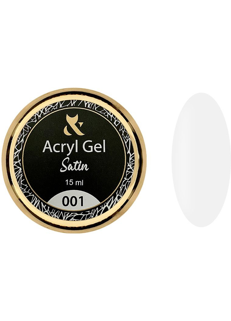 Акригель Acryl gel Satin №001, 15 мл F.O.X (356176157)