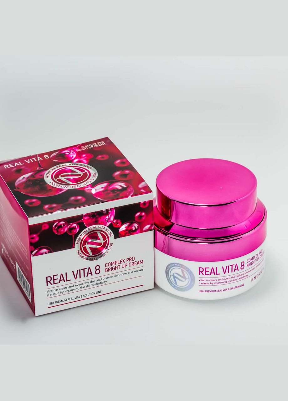 ENOUGH Питательный крем для лица Real Vita 8 Complex Pro Bright Up Cream 50 мл — Крем, Южная Корея (367985196)