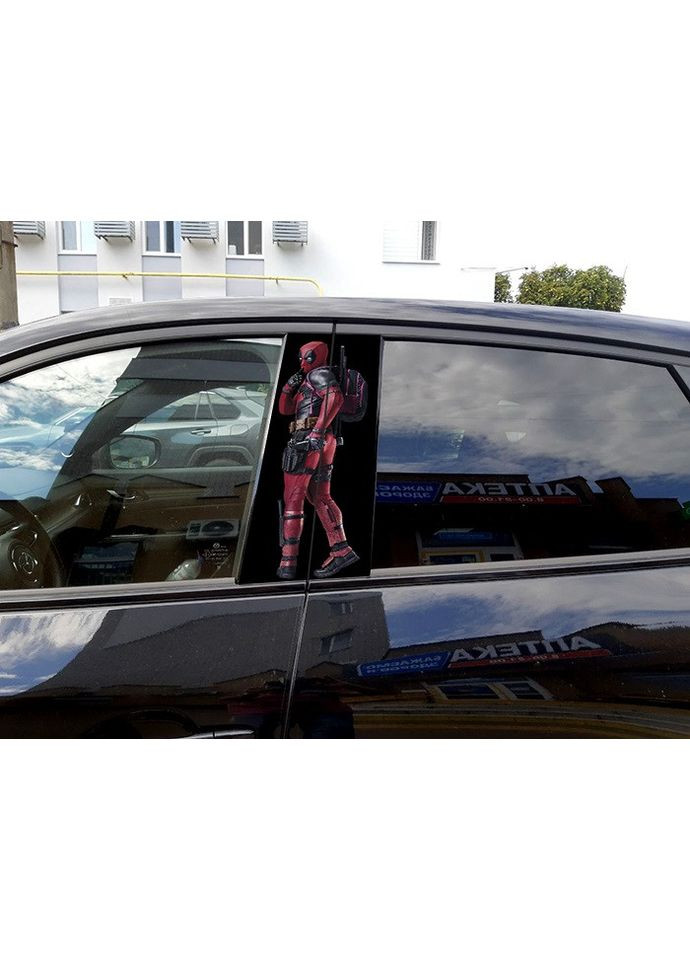 Наліпка на стійки дверей авто 3D TUNING STUDIO Людина павук 500х220х0.15мм=2штуки No Brand (362498411)