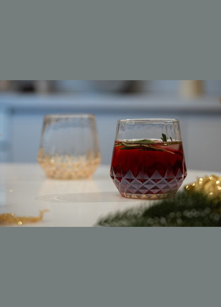 Набор низких стаканов BlaСk Mars Favola AR2637GL 370 мл 2 шт Ardesto (364104502)