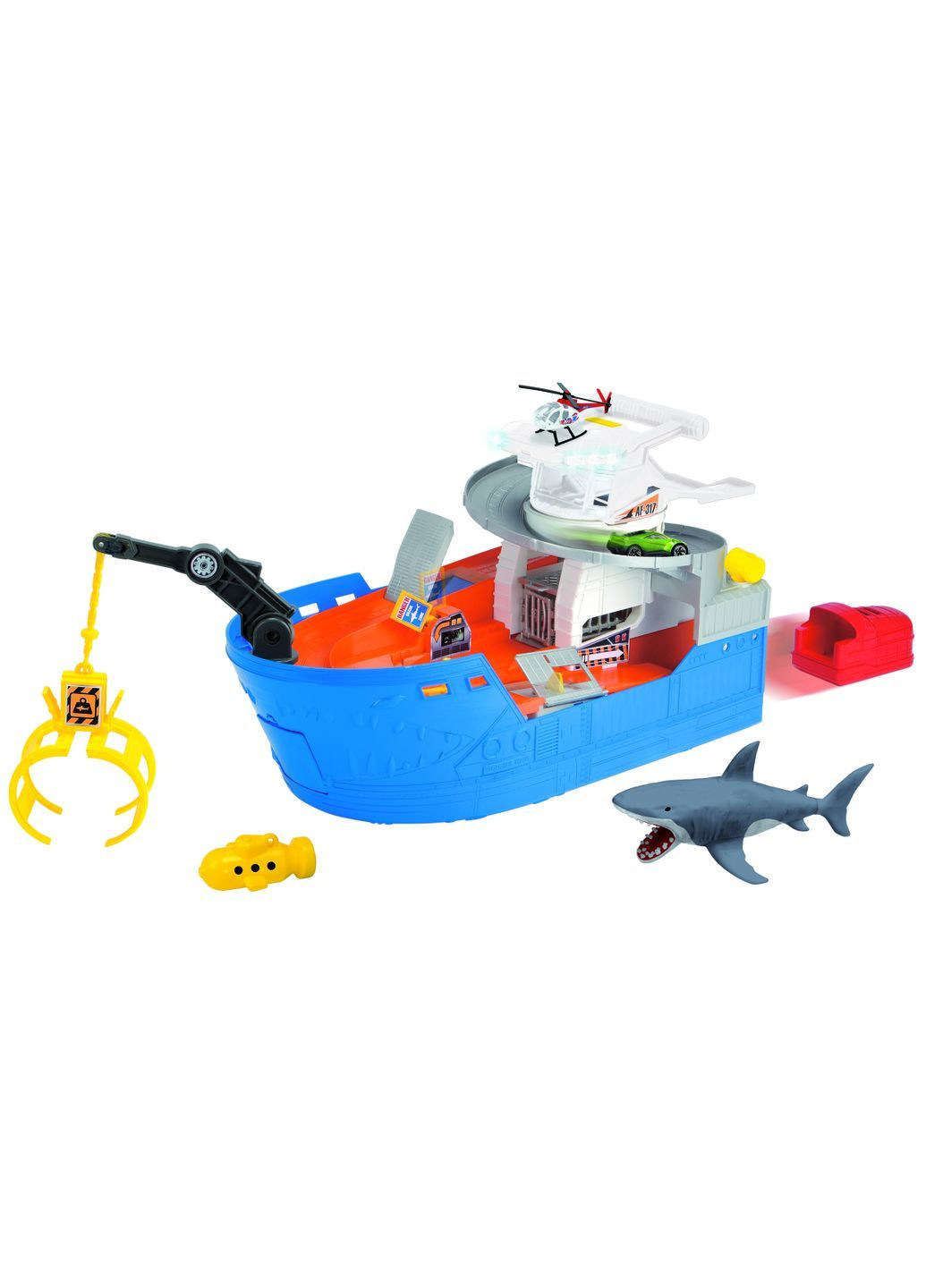 Игровой набор Катер Охота на акул с лодкой () Dickie toys 3779001 (370705414)