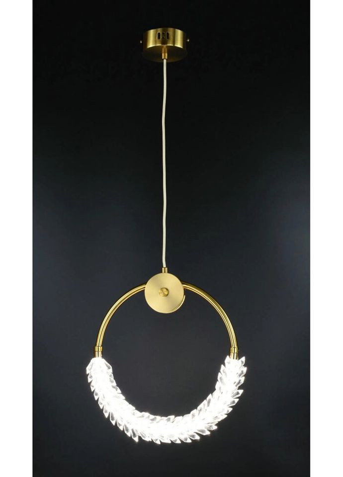 Люстра светодиодная подвесная LED светильник для квартиры на потолок лэд 26482 Латунь 40-180х10х33 см. Sunnysky (324396106)