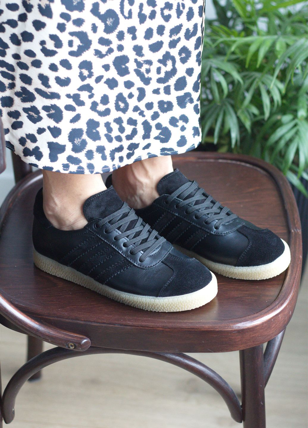 Кросівки жіночі з натуральної шкіри Газель Zlett 1212 чорні демісезони (317234924)