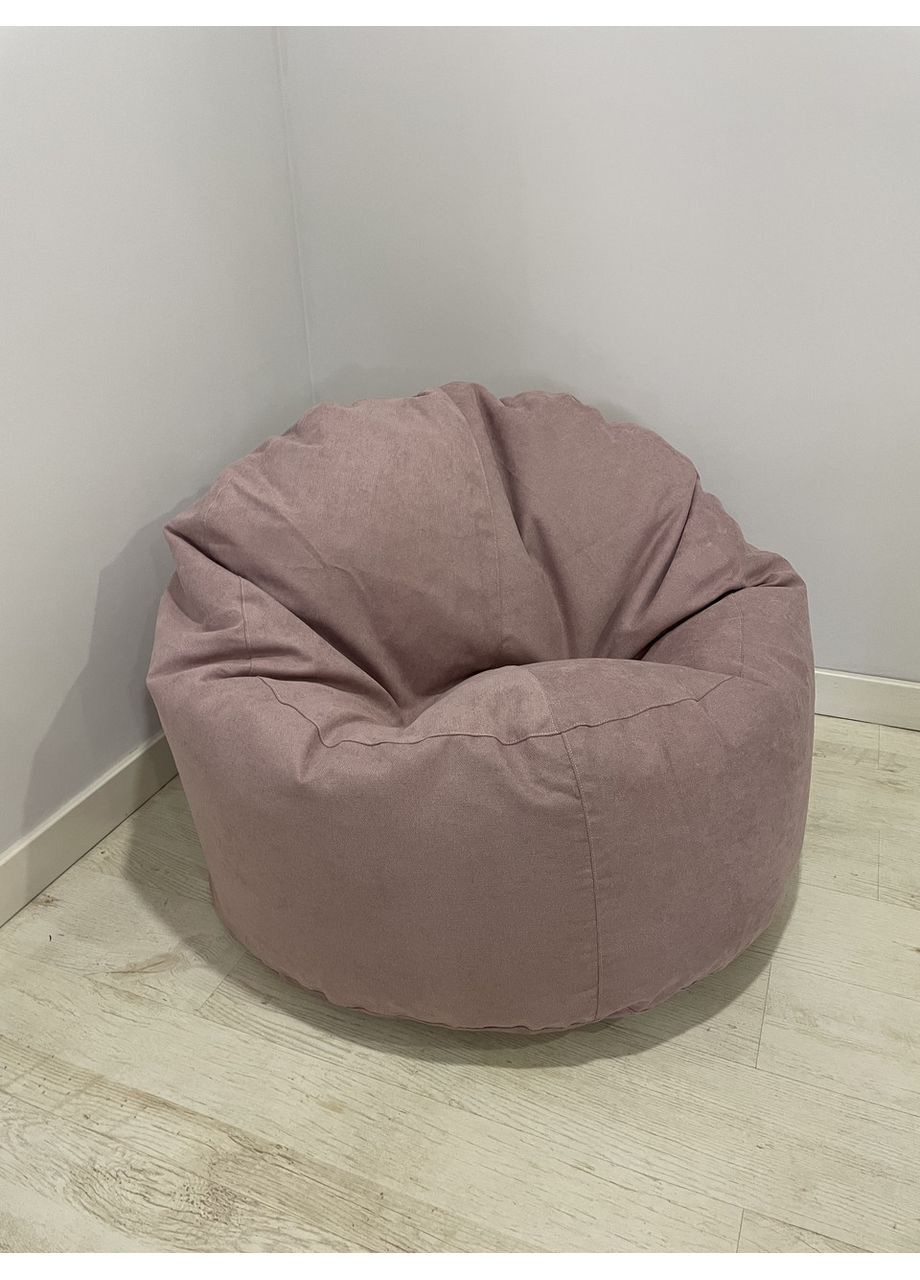 Крісло - мішок Хмаринка 100 см Велюр GREAT Dusty Rose SkyPuff (361258569)