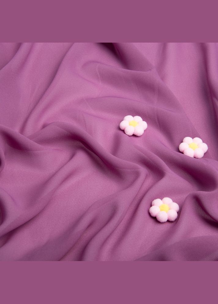 Ткань платяная шифон Sheila лиловый фрез IDEIA (293068405)