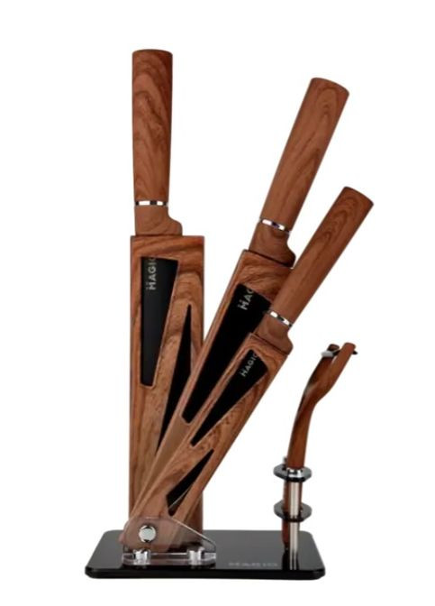 Набір ножів MG-1095 5 предметів коричневий Magio коричневий,