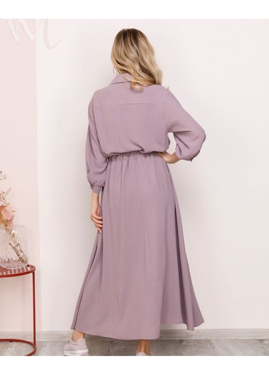 Розовое повседневный платье sa-169 s розовый ISSA PLUS