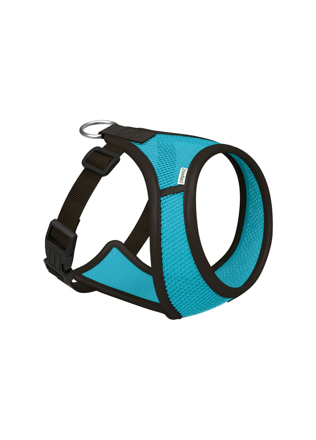 Шлея для собак мягкая текстильная M бирюзовый Zoofari (312017318)