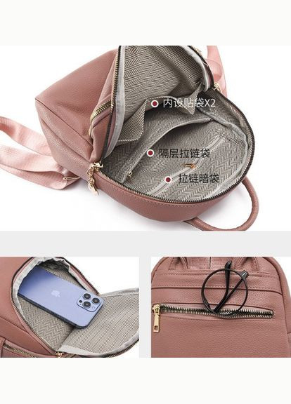 Жіночий міні рюкзак на плече еко шкіра Білий No Brand (301083086)