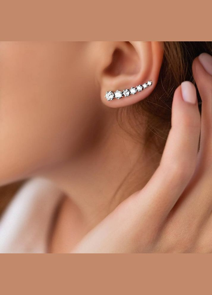 Срібна сережка-кафа (4904) IRIJ (331016948)