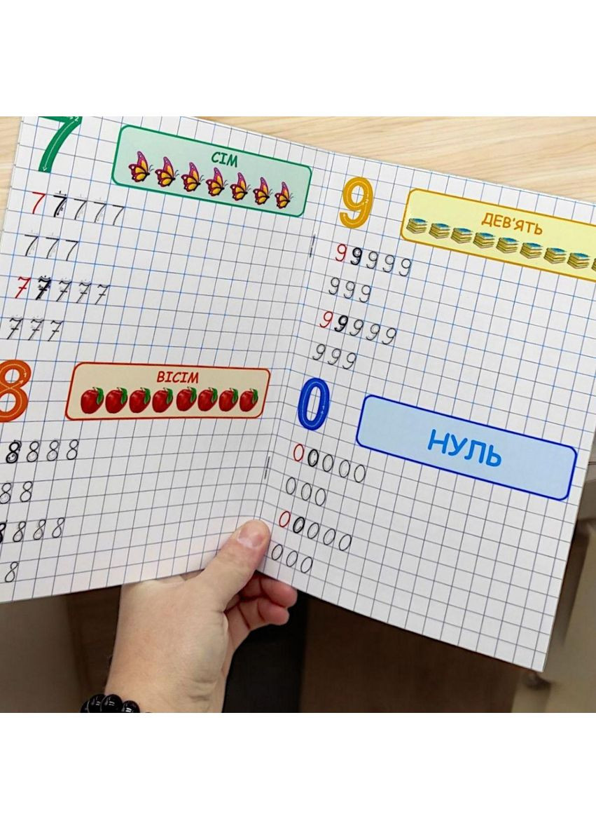 Многоразовые тетрадь "Цифры" (укр) (KBP-00007U) Експрес Удачі (362452301)