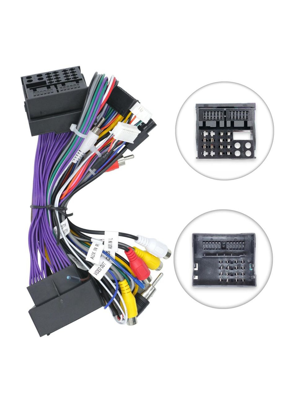 Переходник питания серии с адаптером CAN-BUS для Citroen/Peugeot QBR-W PSA-0914 (проволока) QIV (346509328)