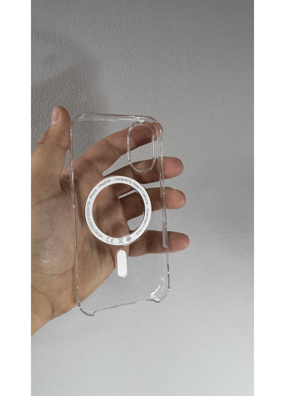Прозрачный чехол Clear Case MagSafe+Animation для iPhone 16 с кнопкой для Айфон/Анимация No Brand (370269465)