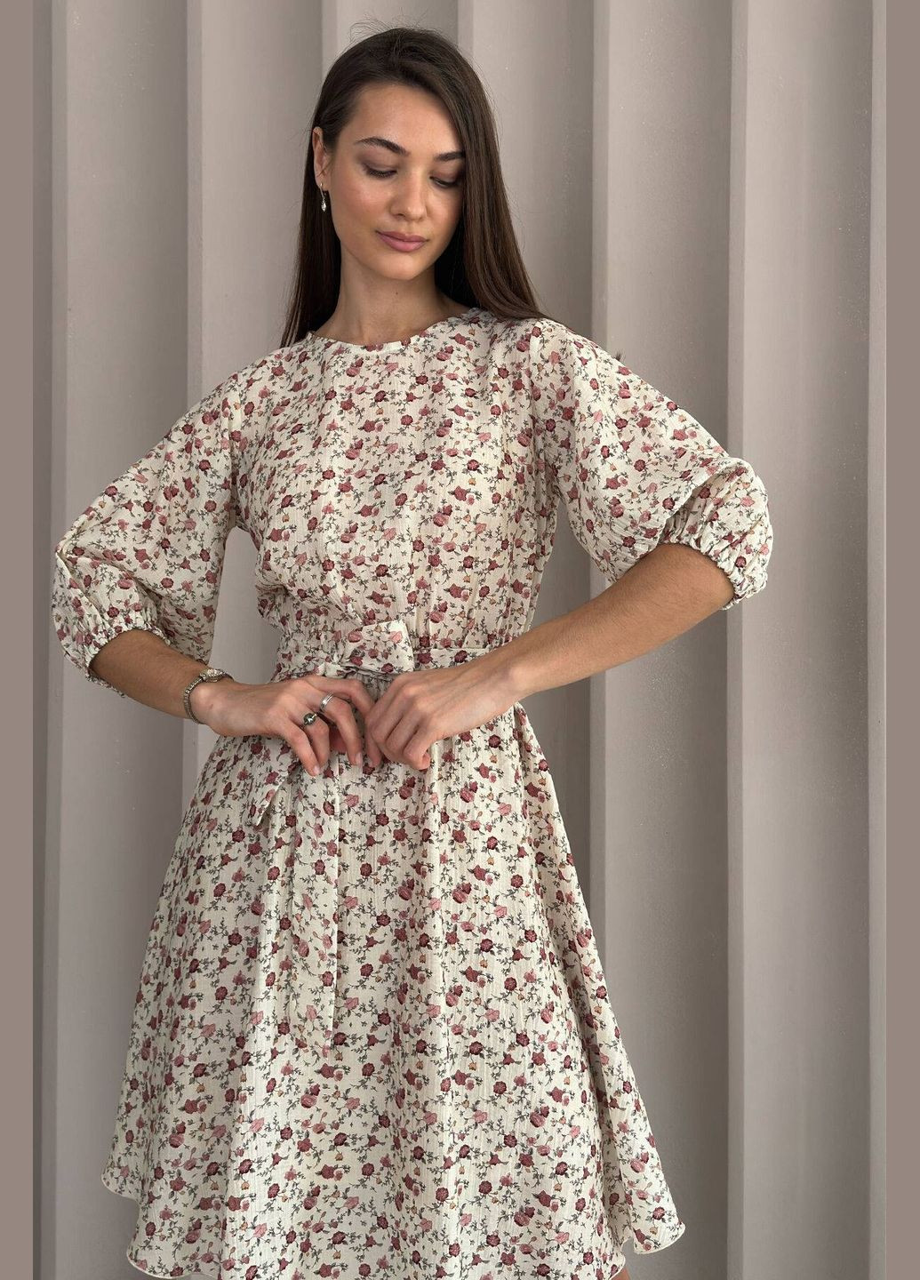 Бежева кежуал сукня Nenka