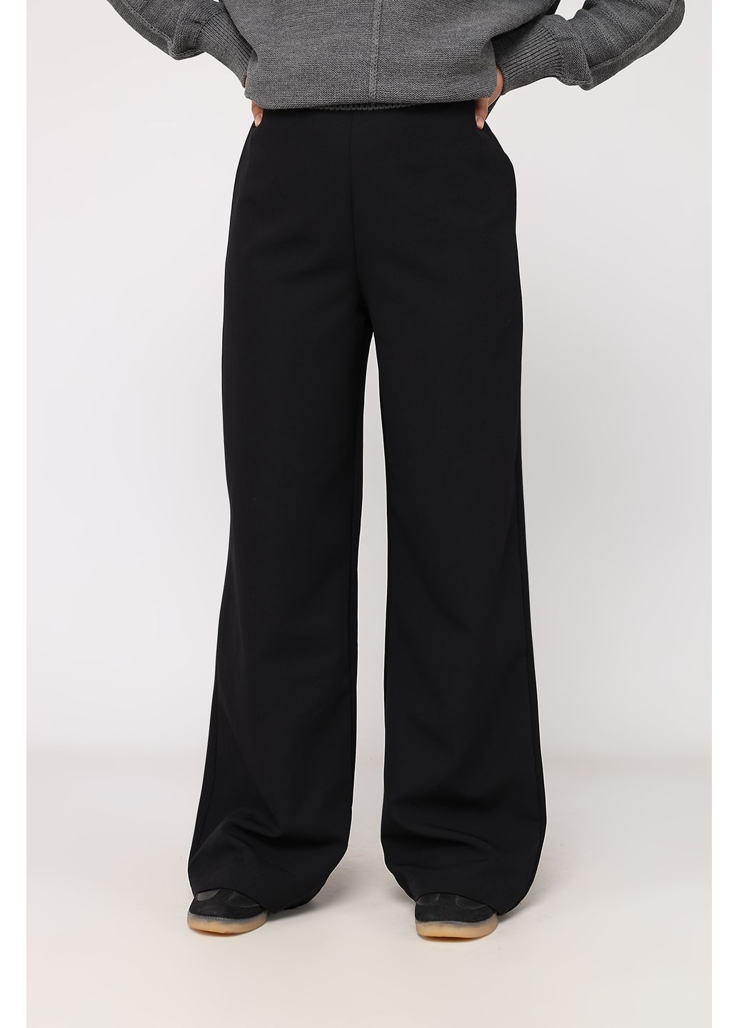 Штаны клёш женские цвет черный CB-00284383 Yuki (366726148)