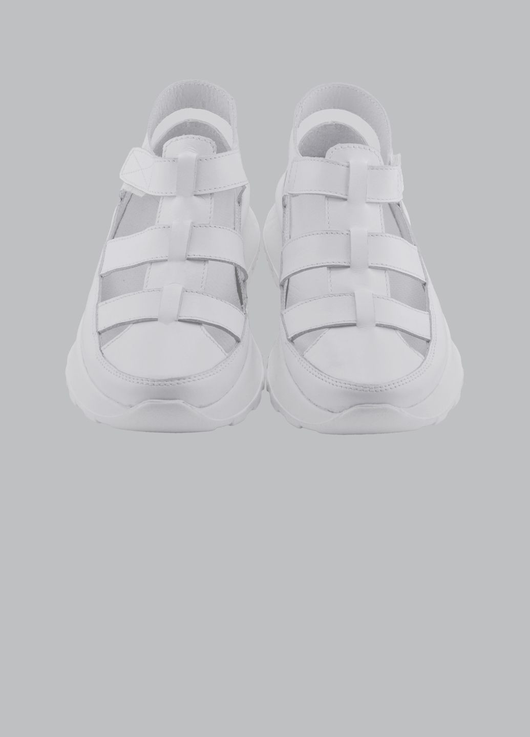 Жіночі сандалі шкіряні білі (0112) Bahram (324227213)