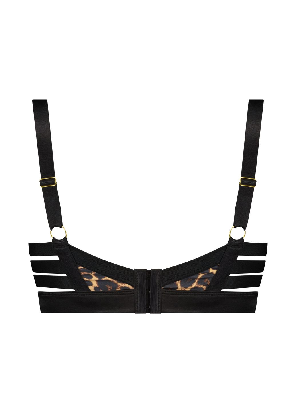 Комбинированный атласный бюстгальтер на косточках Hunkemoller