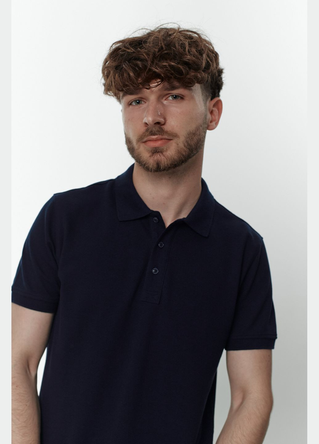 Синяя футболка-поло для мужчин NAVI