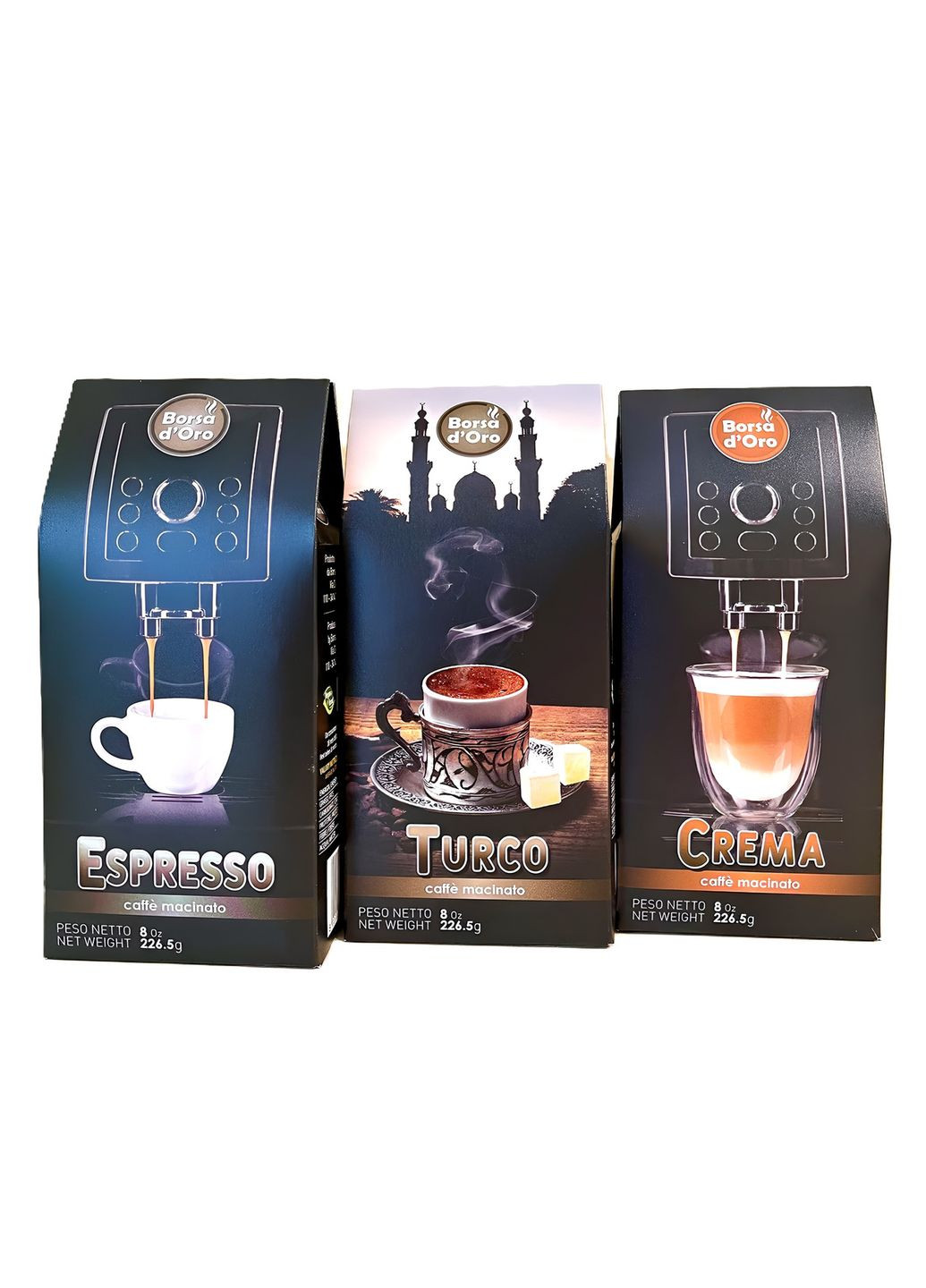Кава мелена ПО ТУРЕЦЬКИ 226.50г, Вorsa d`Oro (Італія) Borsa D'oro (358791019)