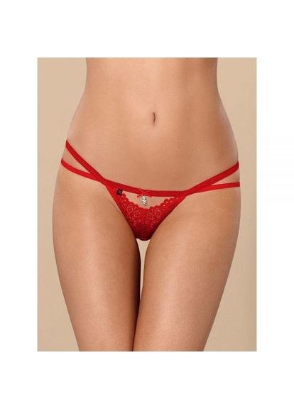 Стрінги 838-THO-3 S/M Червоні Obsessive (303882504)