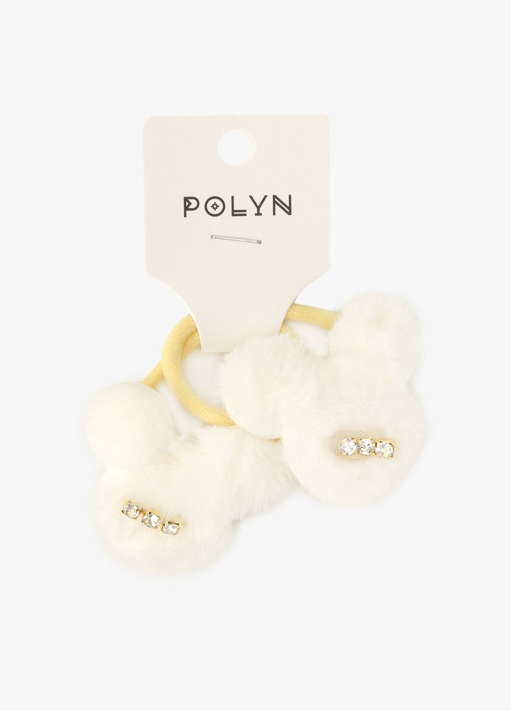 Резинка с украшениями 2шт для девочки 4048A-21 Молочный shop (2000999180149) Polin (338537022)