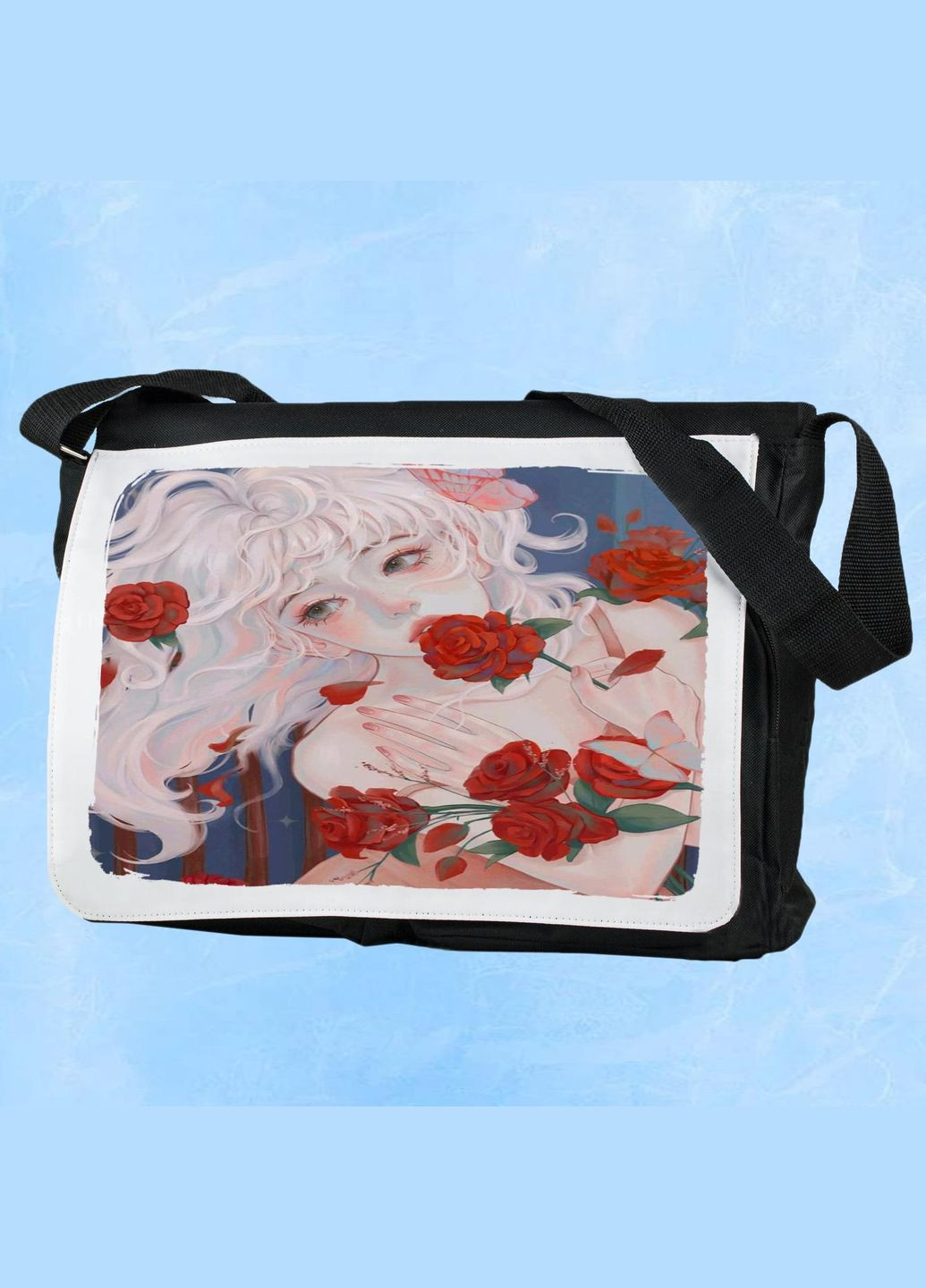 Мужская (женская) сумка через плечо для спортзала дорожная универсальная Art #383 Черный No Brand (322119144)