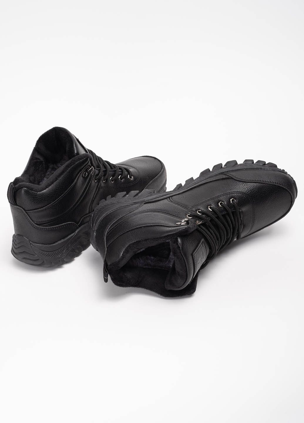 Чорні Зимовий черевики чоловічі 342389 Power