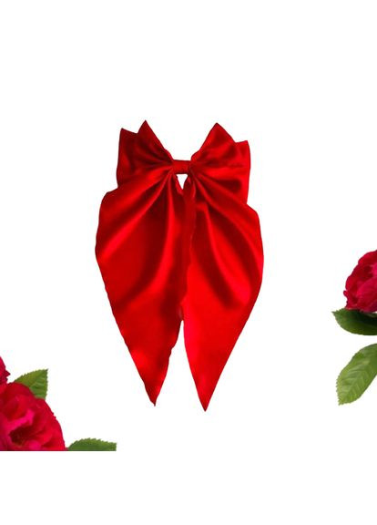 Шпилька автомат для волосся Бант шовковий Hand Made 17х32см Handmade (368772268)