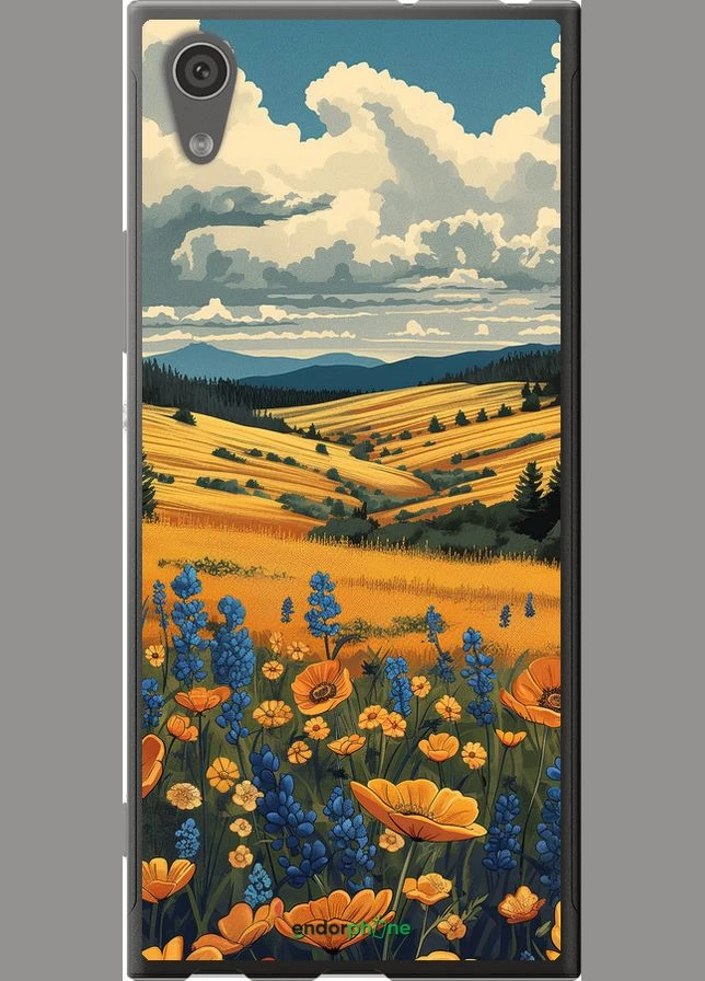 Чехол на Sony Xperia XA1 G3112 Украинское поле "6082u-964-70447" Endorphone (364677976)