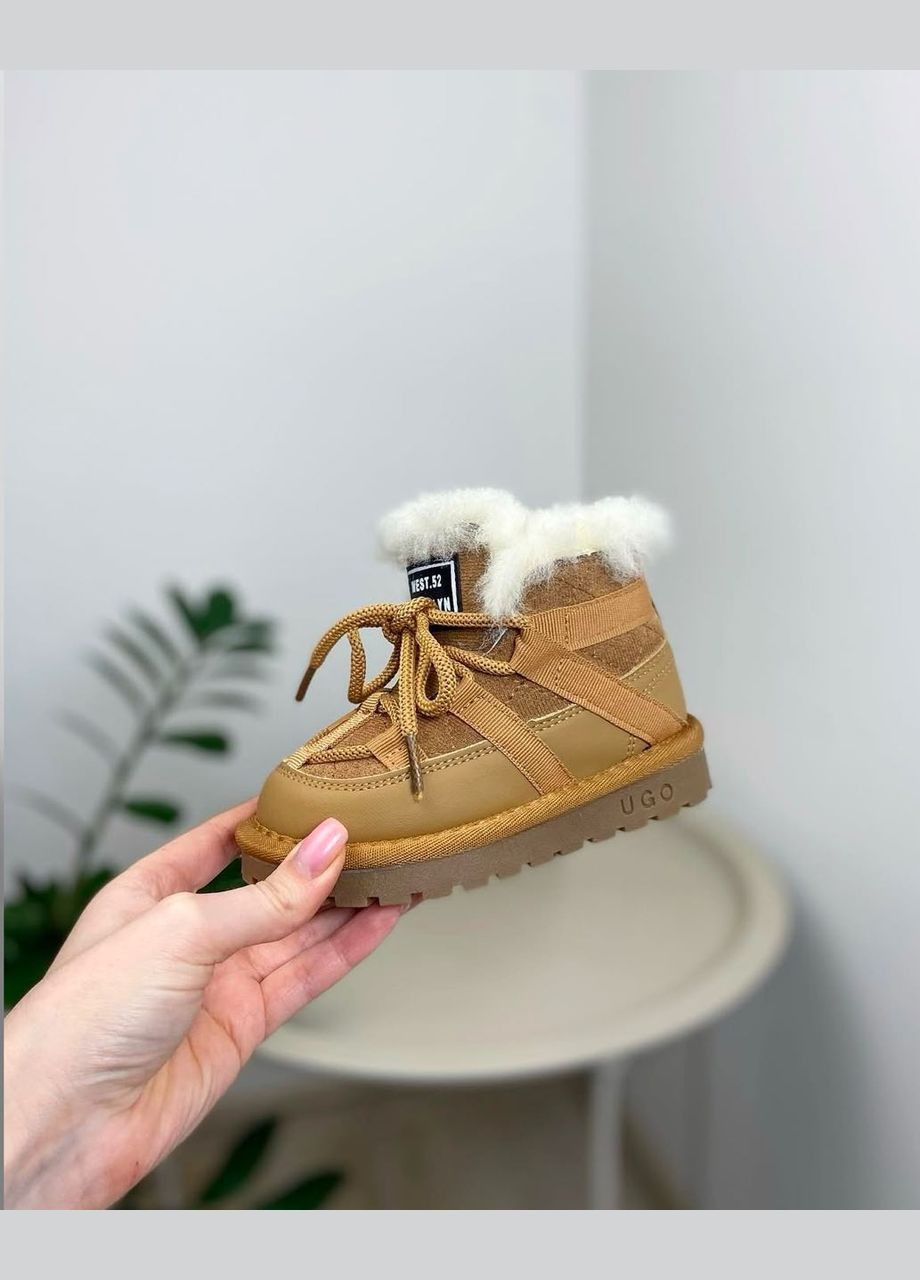 Чоботи зимові дитячі рижі 1201 No Brand (315734183)