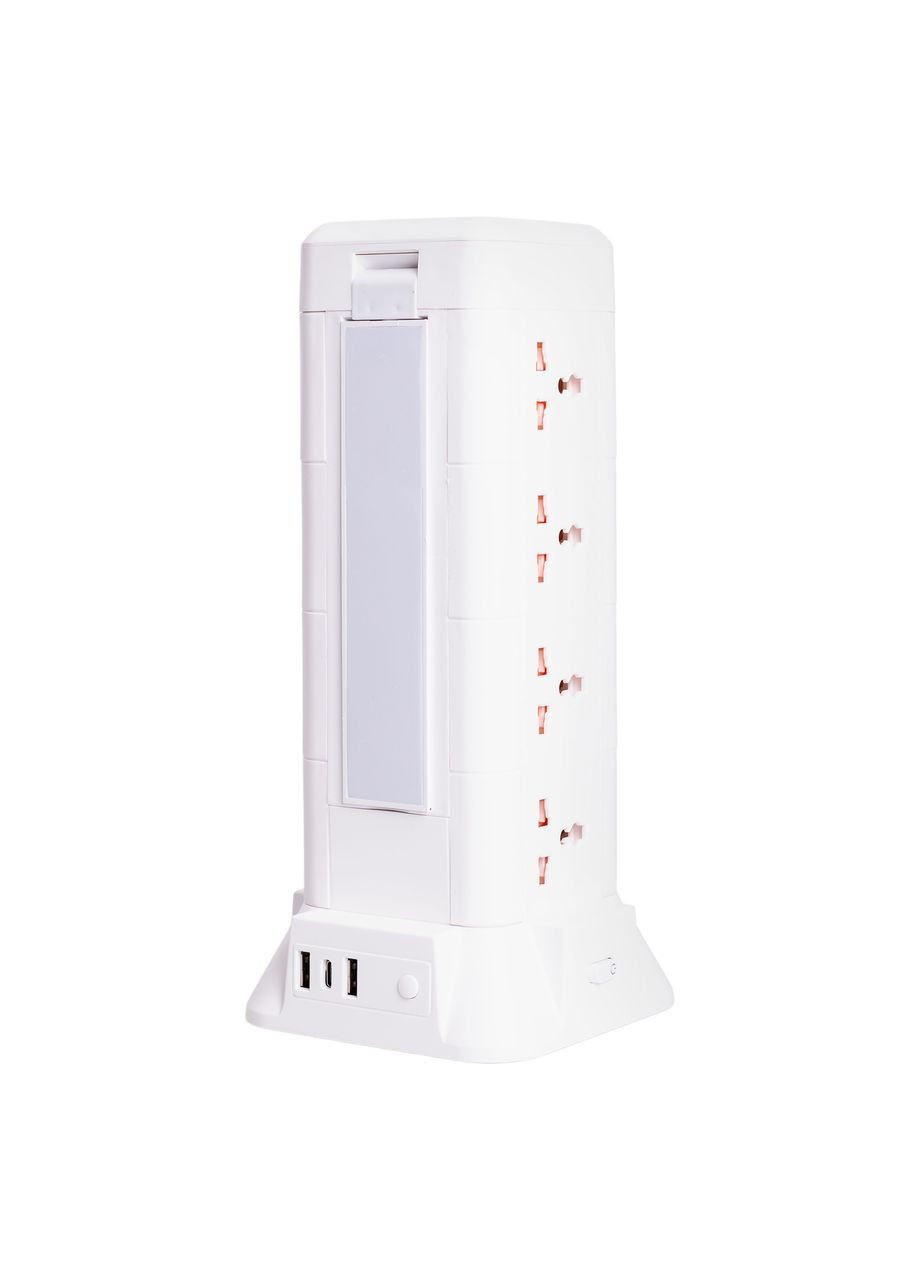 Мережевий фільтр подовжувач 4.8 м з лампою на 12 універсальних розеток з 2 USB 1 Type-C бездротова зарядка HP-5-11MF Yiwu (370707353)