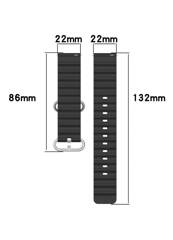Ремешок Wave Style (22mm) для Samsung Galaxy Watch (46mm)/Watch 3 (45mm)/Gear S3 Classic/Gear S3 Frontier Blue (714200) BeCover (374116797)