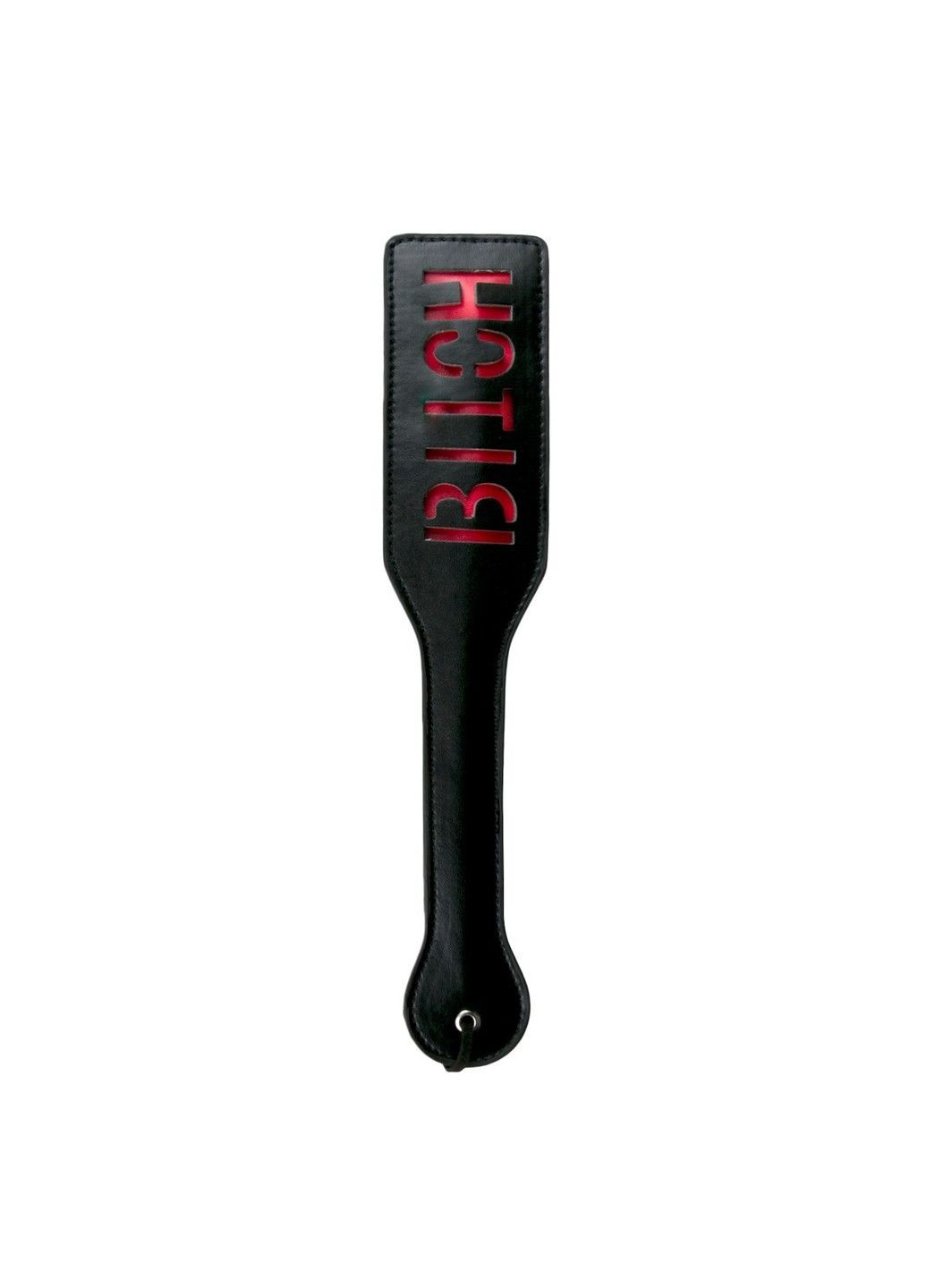 Паддл з написом Bitch від Easy Toys, чорний з червоним, 33 см EasyToys (290850884)