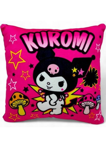Подушка с принтом аниме "Куроми (Kuromi)", 25 см Kinder Toys (361419548)