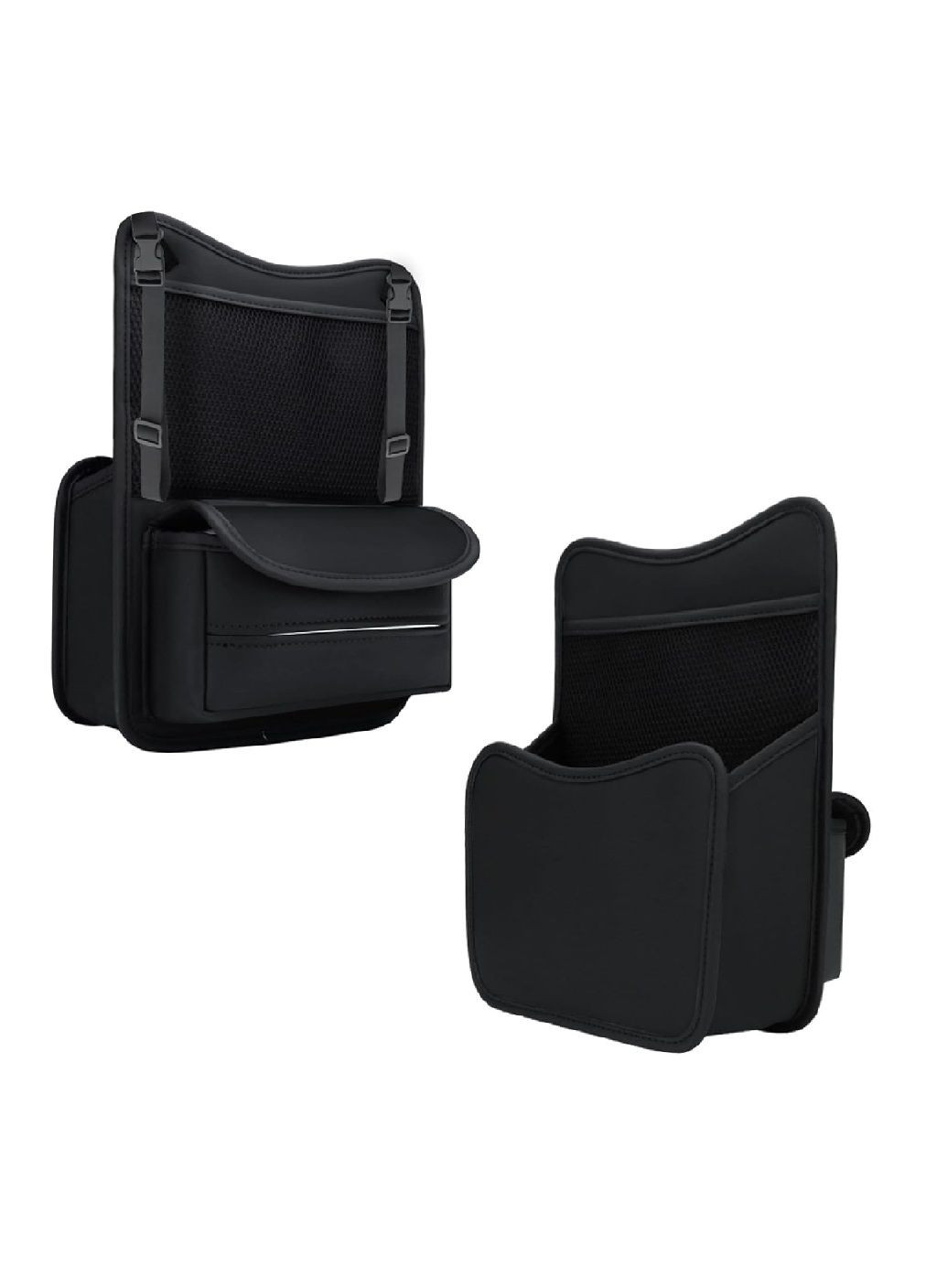 Органайзер двосторонній з кишенями для установки між сидіннями в машину салон автомобіля 33х25 см (476940-Prob) Чорний Unbranded (292784545)