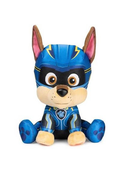 Плюшевый щенок Гонщик из мультсериала Щенячий патруль в кино 2, мягкая игрушка Чейз для детей 23 см Paw Patrol (321108285)